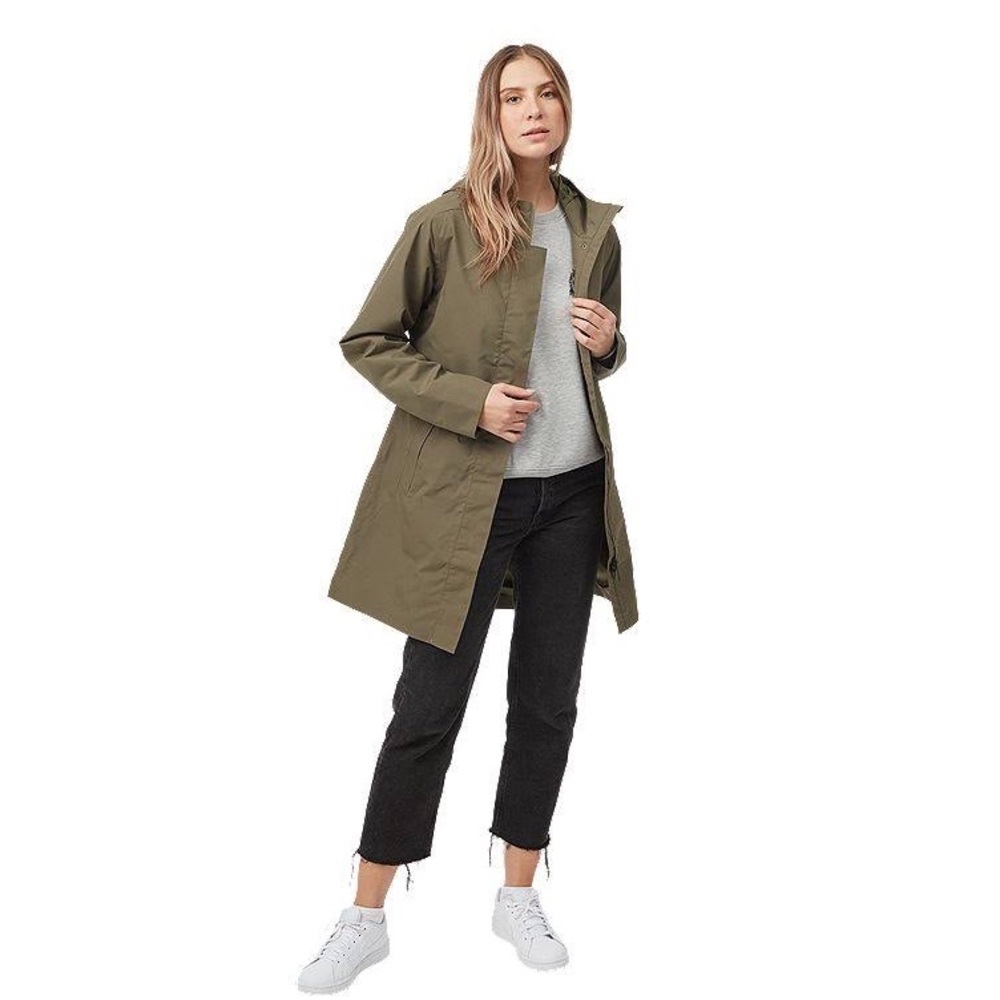 NEW Tentree (Free Shipping) Nimbus Rain Jacket Olive XL